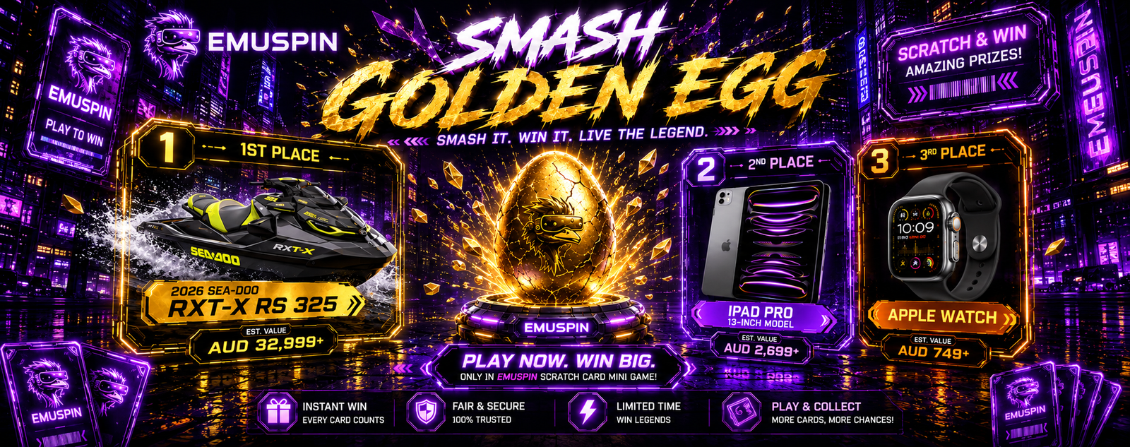 EMUSPIN Smash Golden Egg